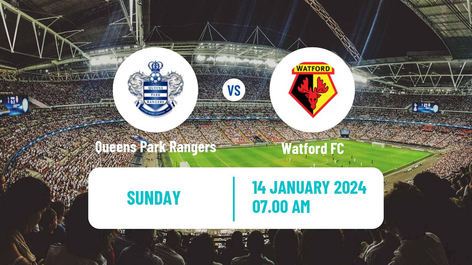 Soccer English League Championship Queens Park Rangers - Watford