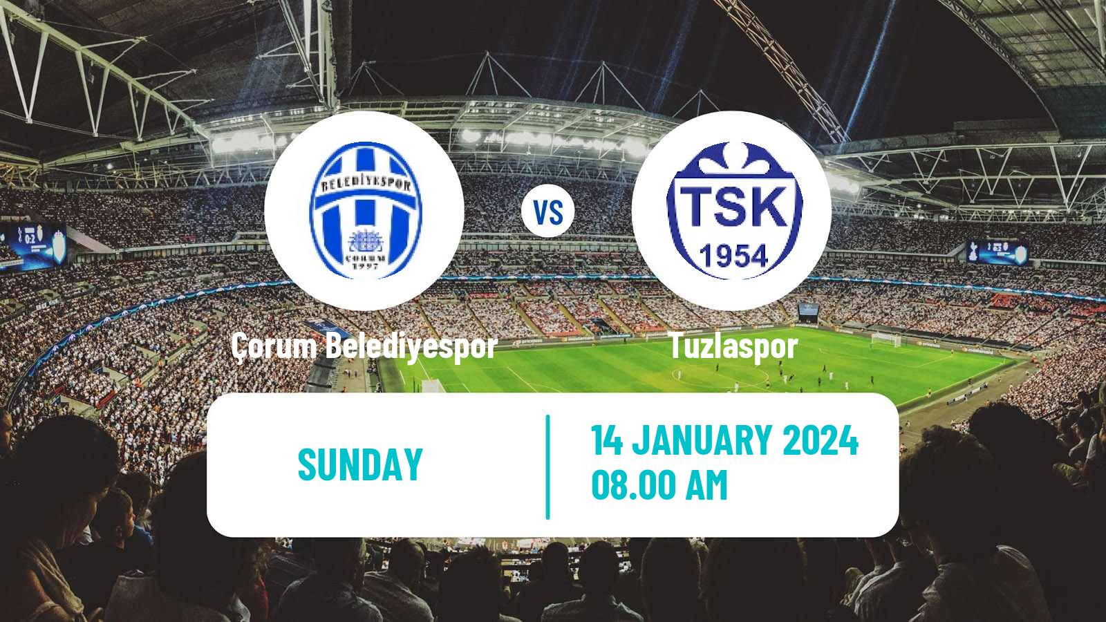 Soccer Turkish First League Çorum Belediyespor - Tuzlaspor