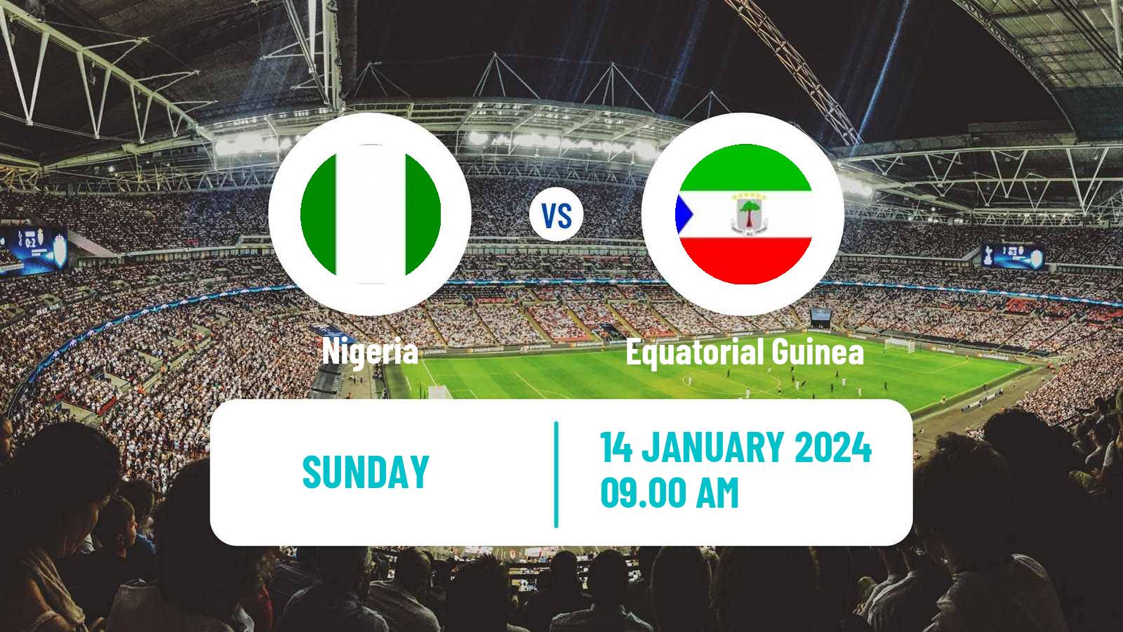 Soccer Africa Cup of Nations Nigeria - Equatorial Guinea