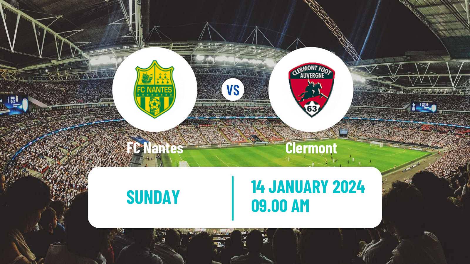 Soccer French Ligue 1 Nantes - Clermont