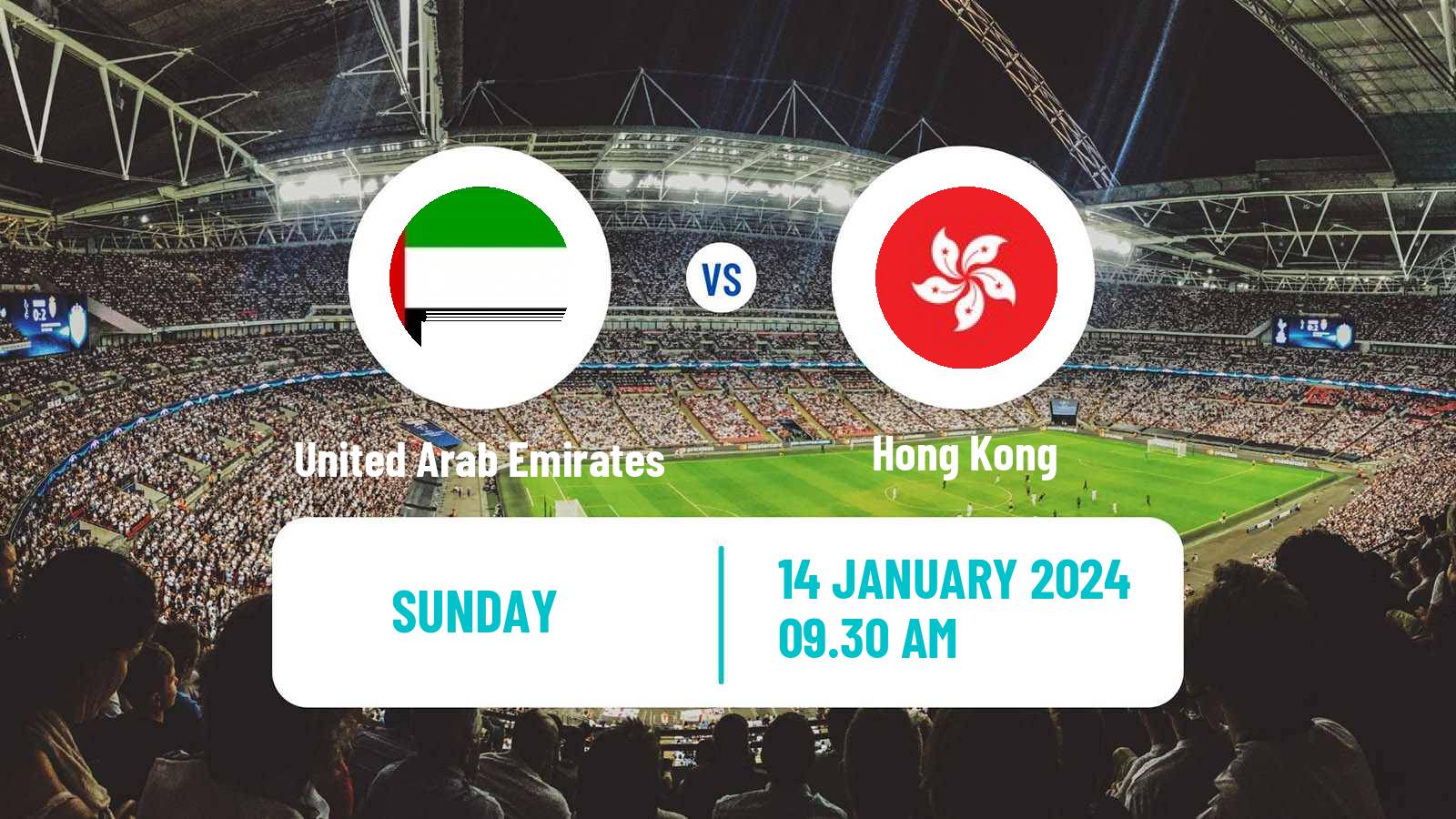 Soccer Asian Cup United Arab Emirates - Hong Kong
