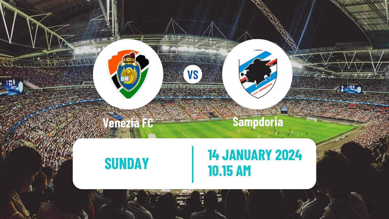 Soccer Italian Serie B Venezia - Sampdoria