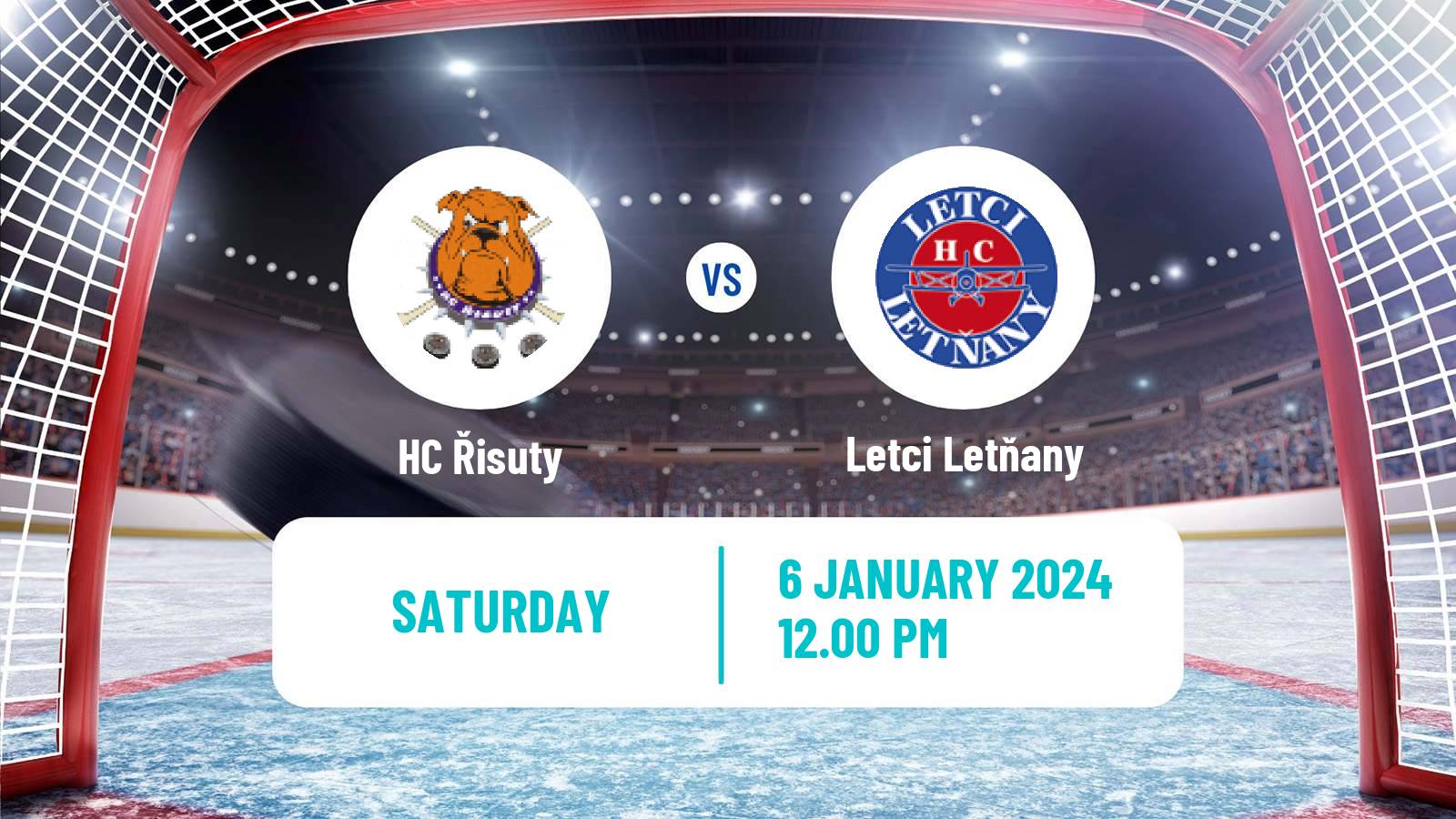 Hockey Czech 2 Liga Hockey West Řisuty - Letci Letňany