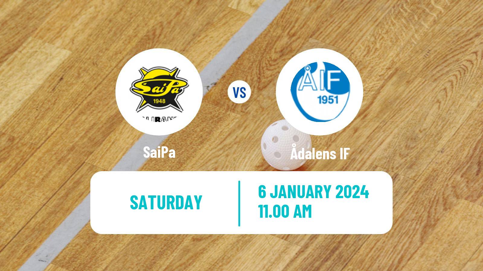 Floorball Finnish F-Liiga Women SaiPa - Ådalens IF