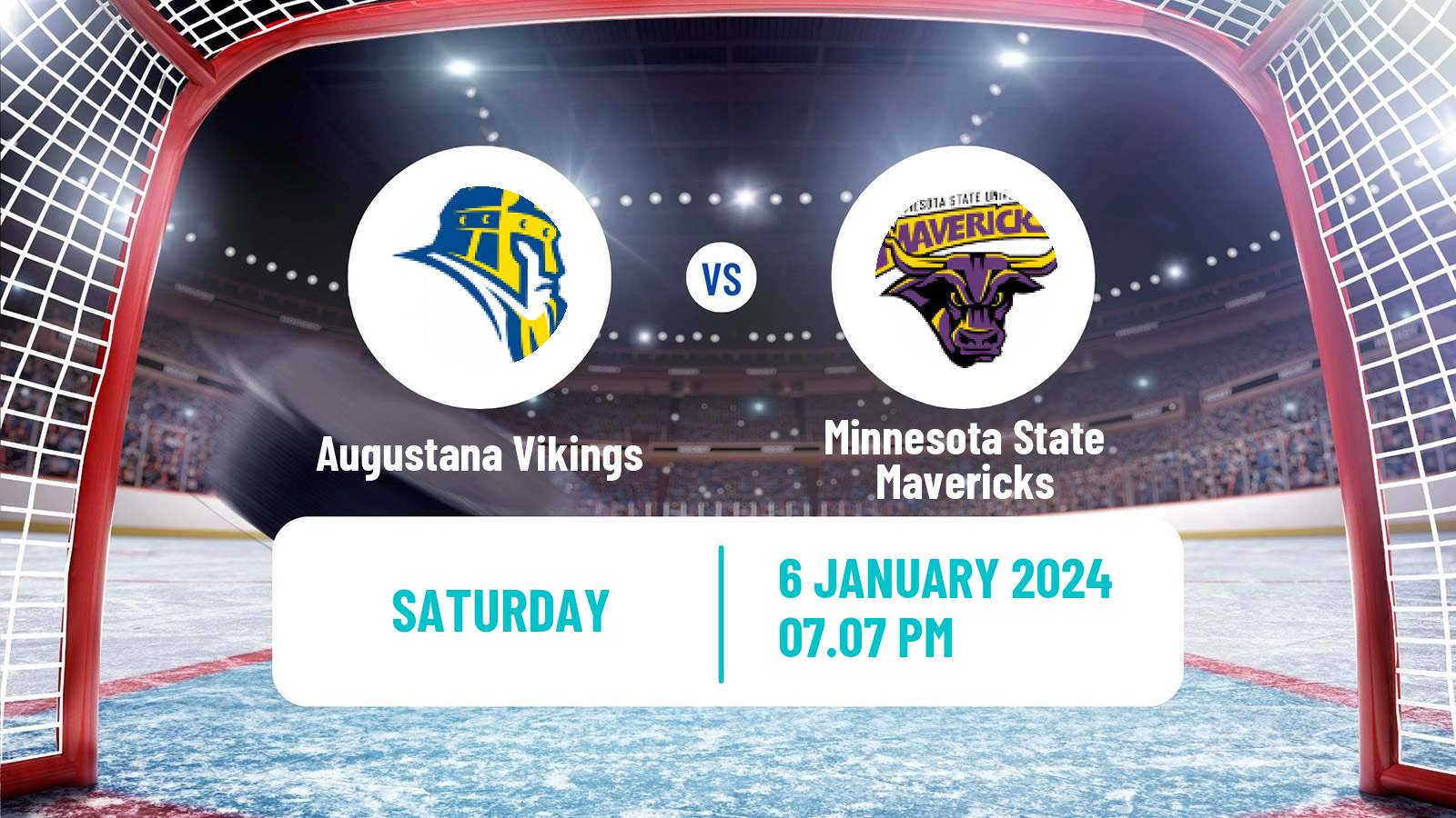 Hockey NCAA Hockey Augustana Vikings - Minnesota State Mavericks