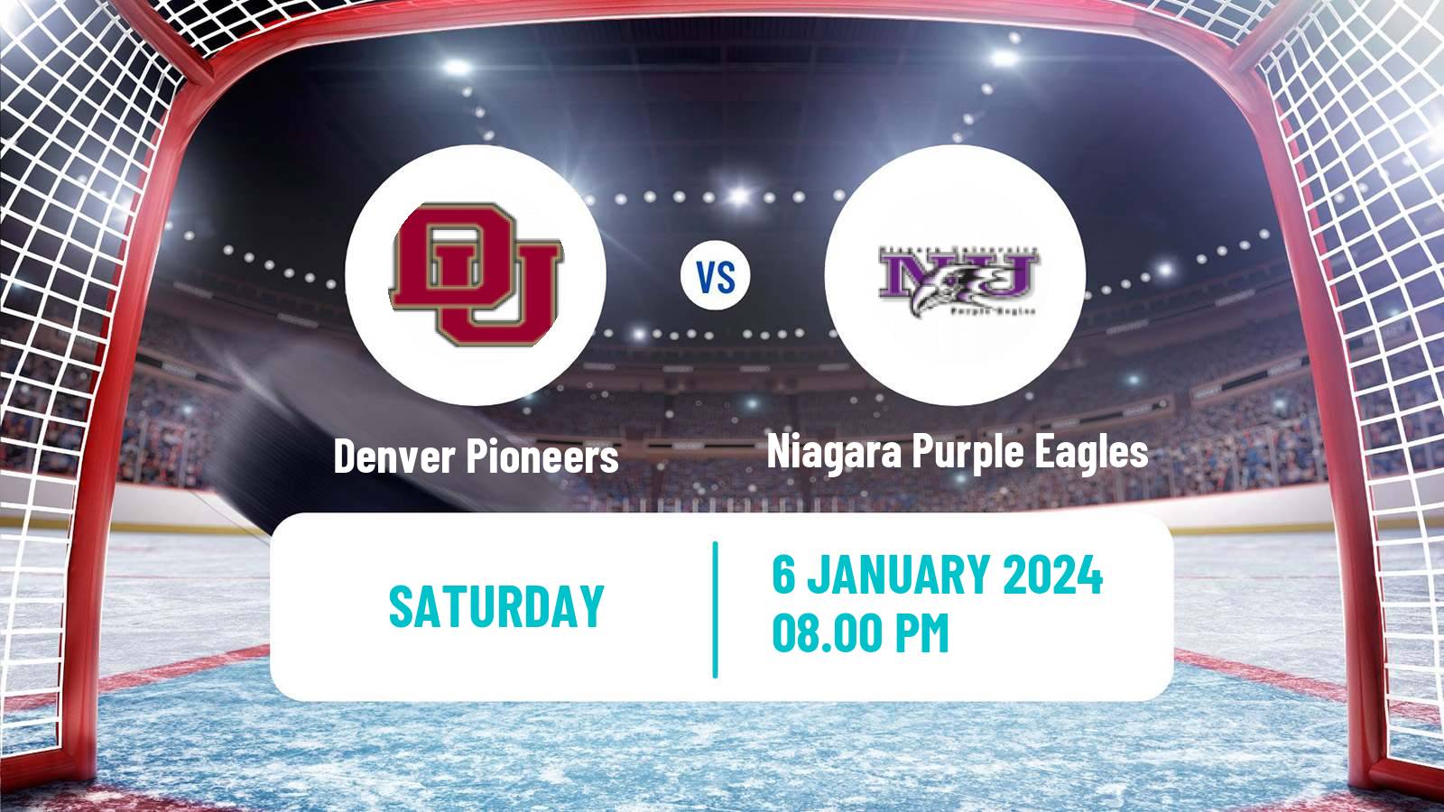 Hockey NCAA Hockey Denver Pioneers - Niagara Purple Eagles