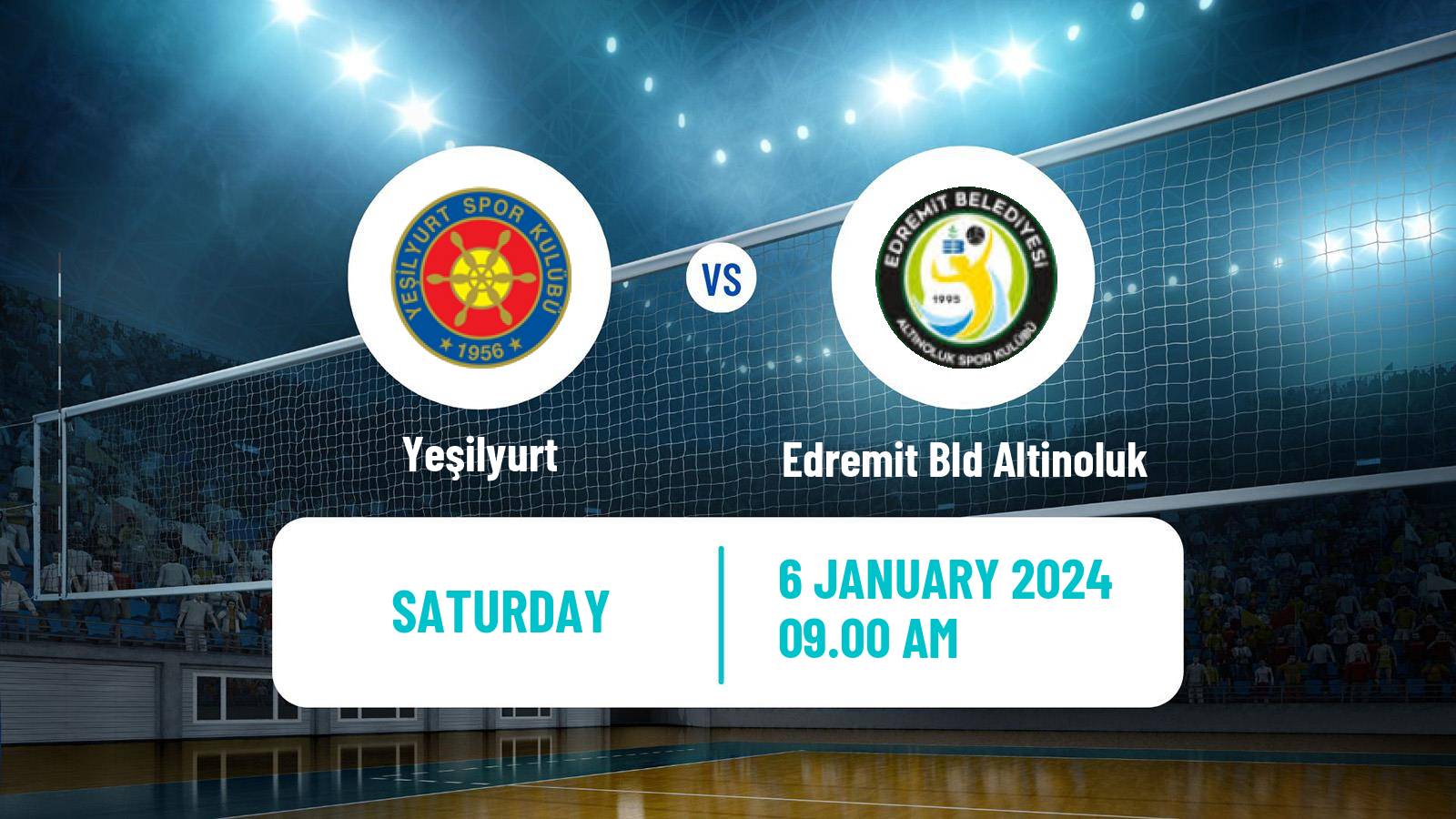Volleyball Turkish 1 Ligi Volleyball Women Yeşilyurt - Edremit Bld Altinoluk