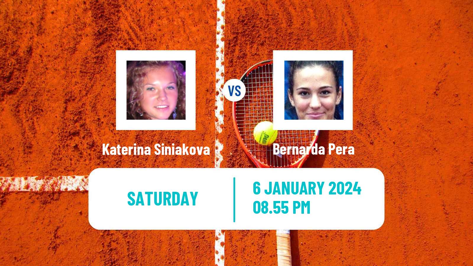 Tennis WTA Adelaide Katerina Siniakova - Bernarda Pera