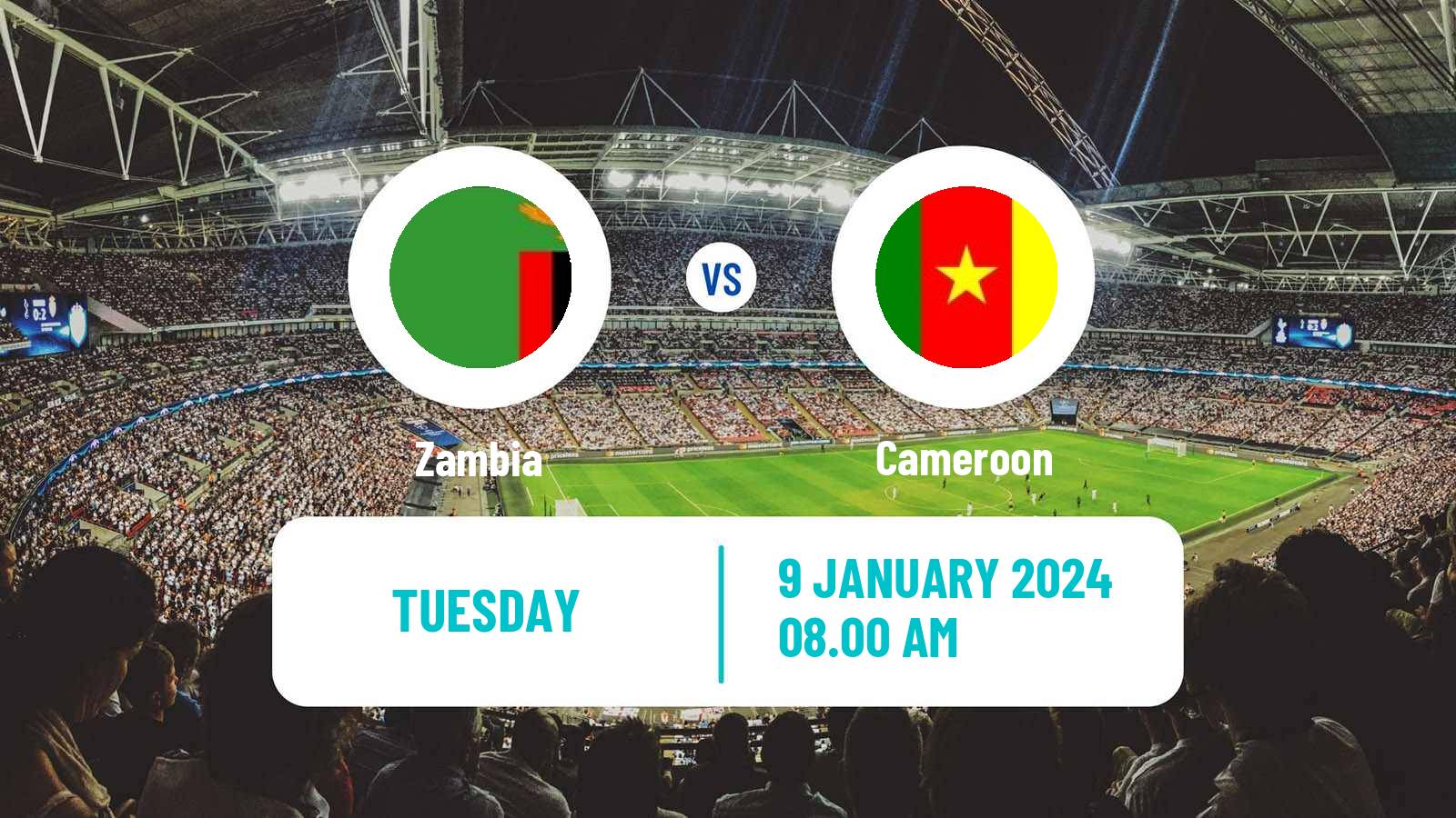 Soccer Friendly Zambia - Cameroon