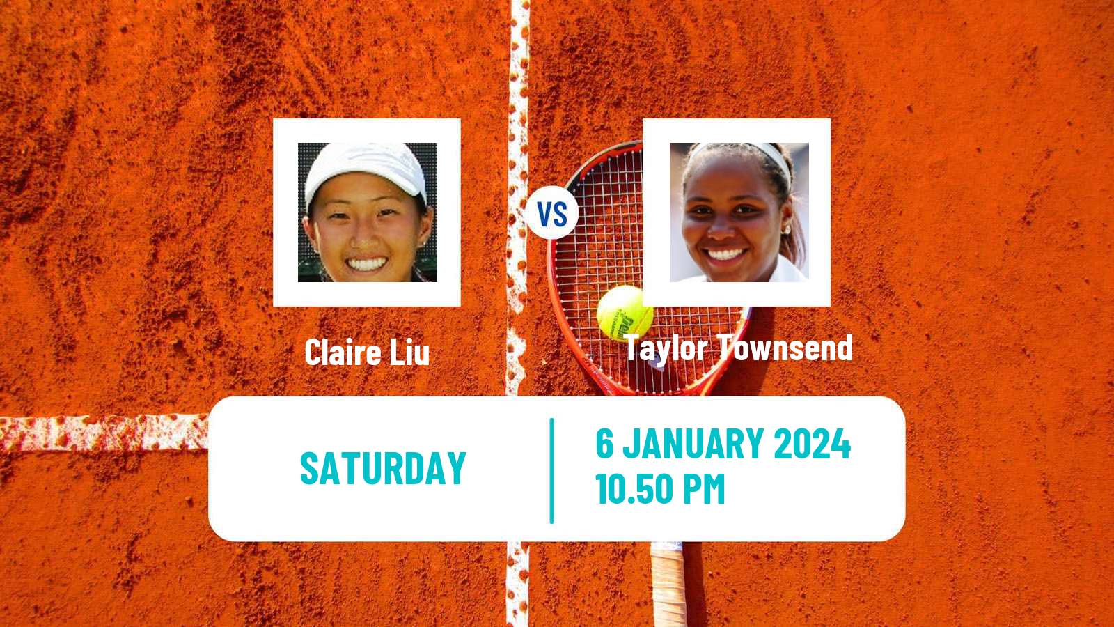 Tennis WTA Adelaide Claire Liu - Taylor Townsend