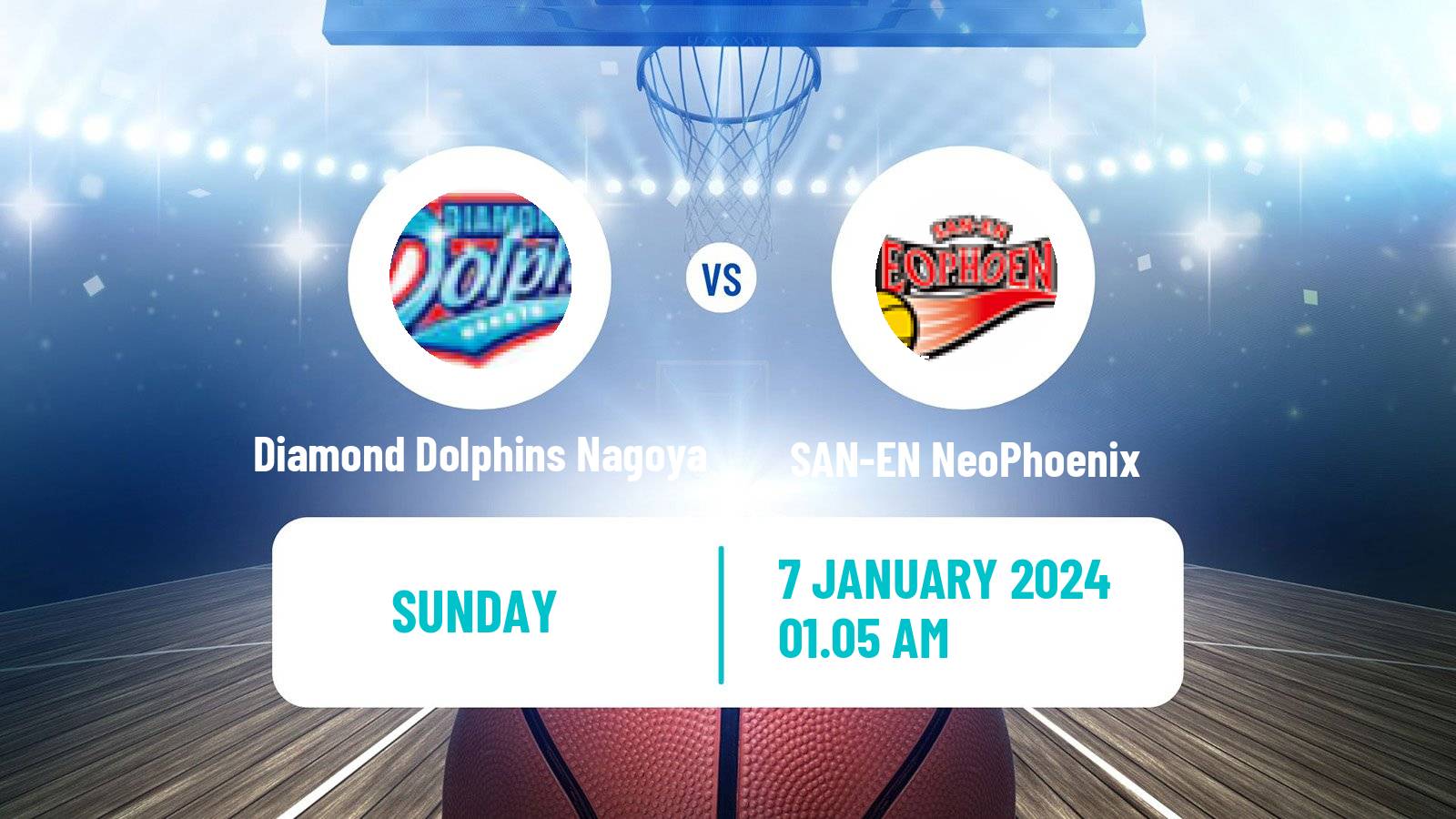 Basketball BJ League Diamond Dolphins Nagoya - SAN-EN NeoPhoenix