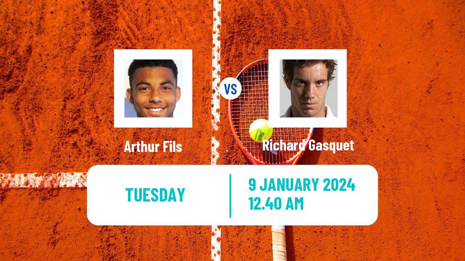 Tennis ATP Auckland Arthur Fils - Richard Gasquet