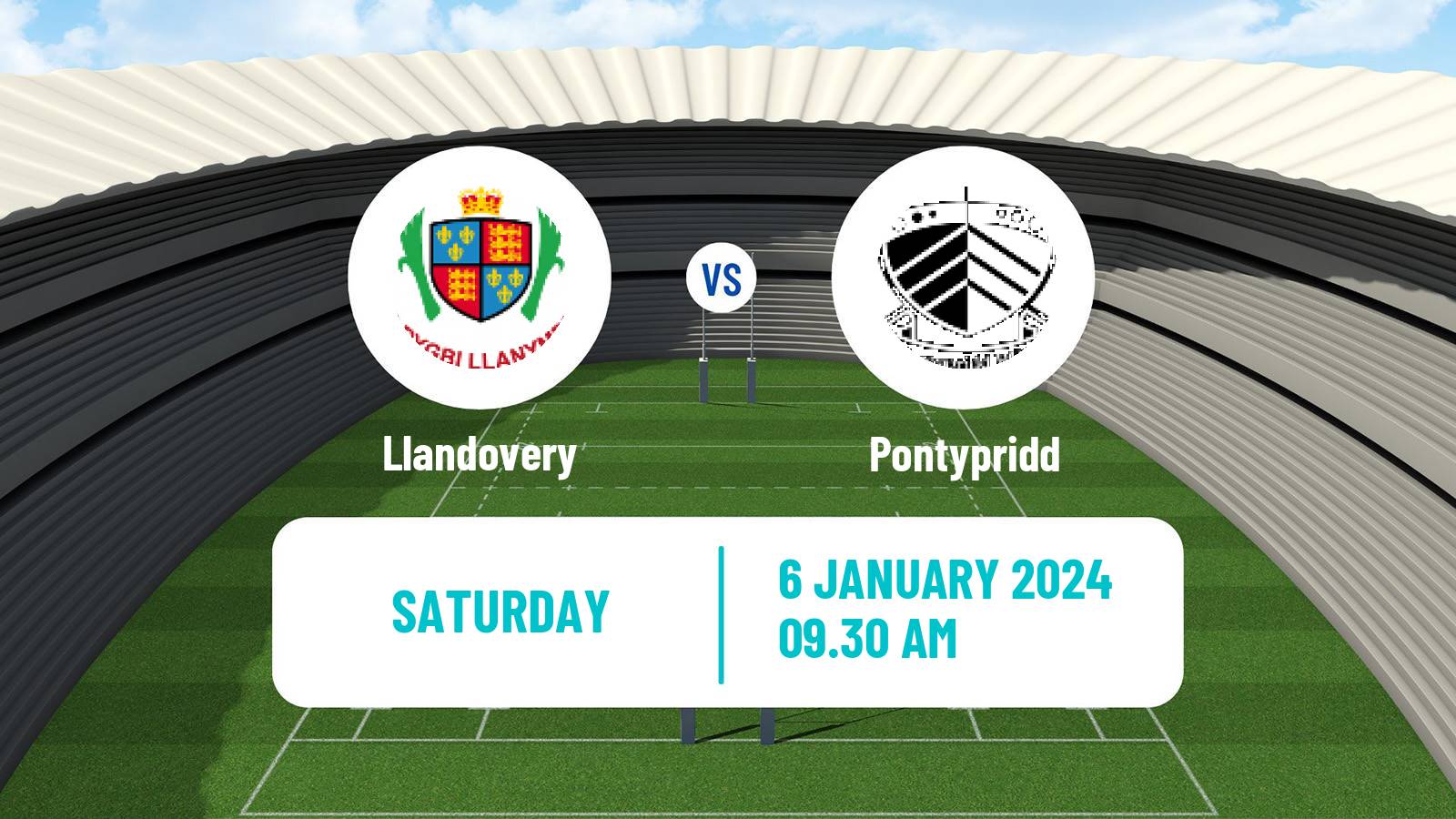 Rugby union Welsh Premier Division Rugby Union Llandovery - Pontypridd