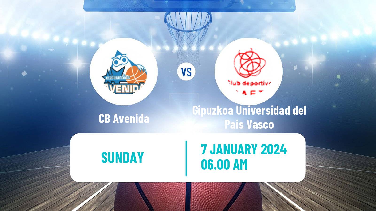 Basketball Spanish Liga Femenina Basketball CB Avenida - Gipuzkoa Universidad del Pais Vasco