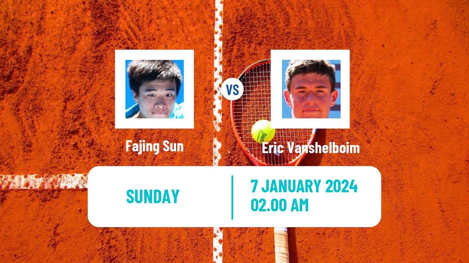 Tennis Nonthaburi 2 Challenger Men Fajing Sun - Eric Vanshelboim
