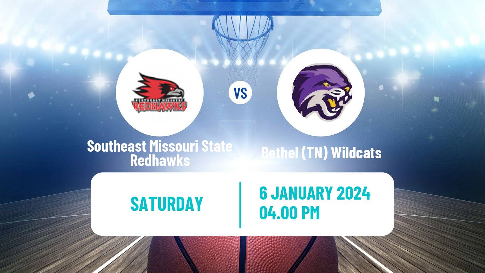 Basketball NCAA College Basketball Southeast Missouri State Redhawks - Bethel (TN) Wildcats