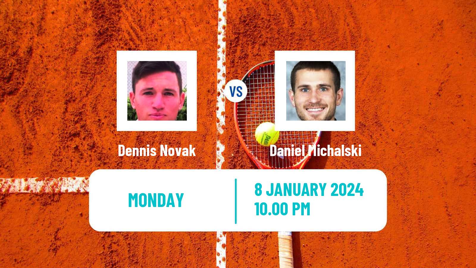 Tennis Nonthaburi 2 Challenger Men Dennis Novak - Daniel Michalski