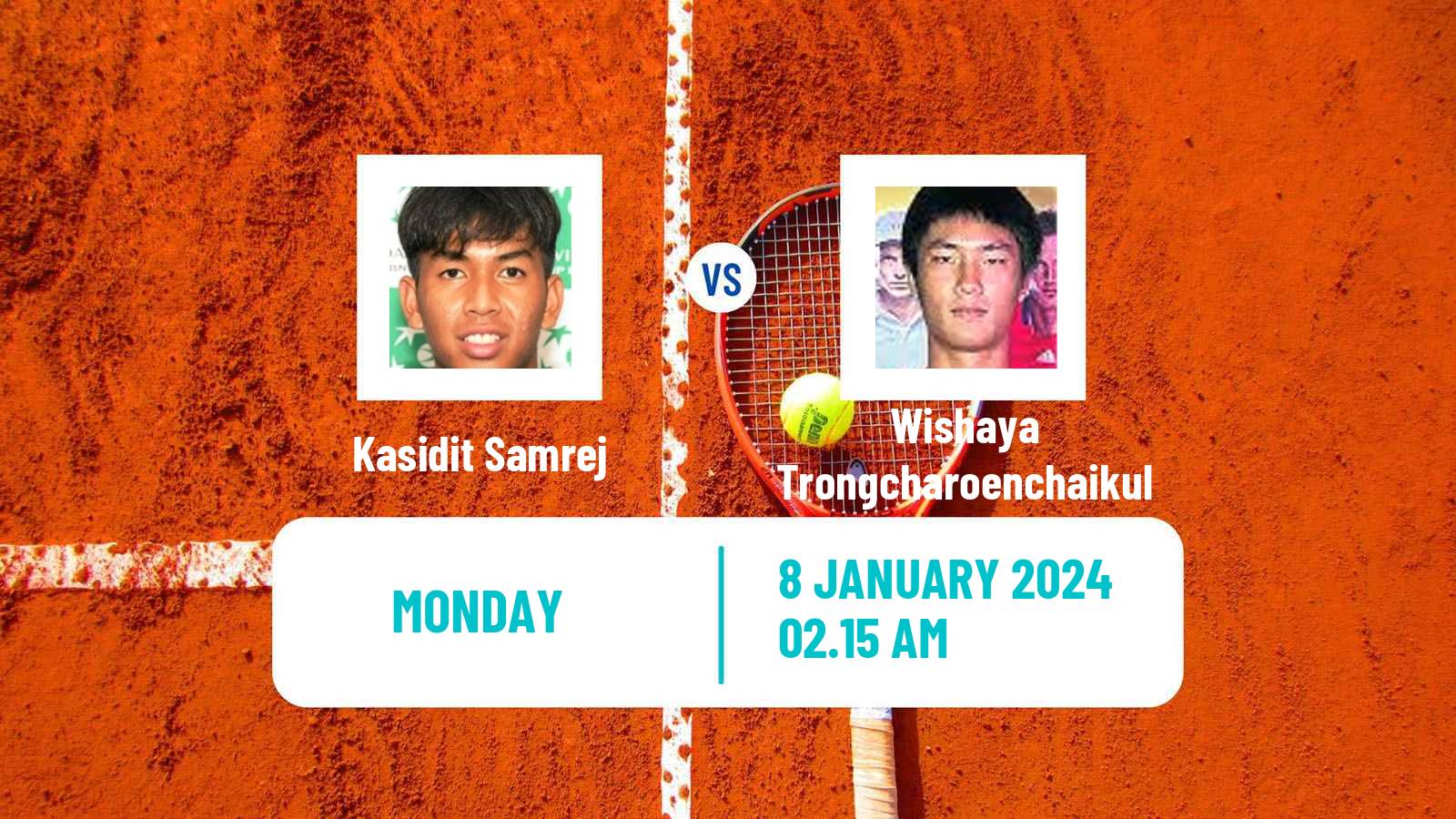 Tennis Nonthaburi 2 Challenger Men Kasidit Samrej - Wishaya Trongcharoenchaikul