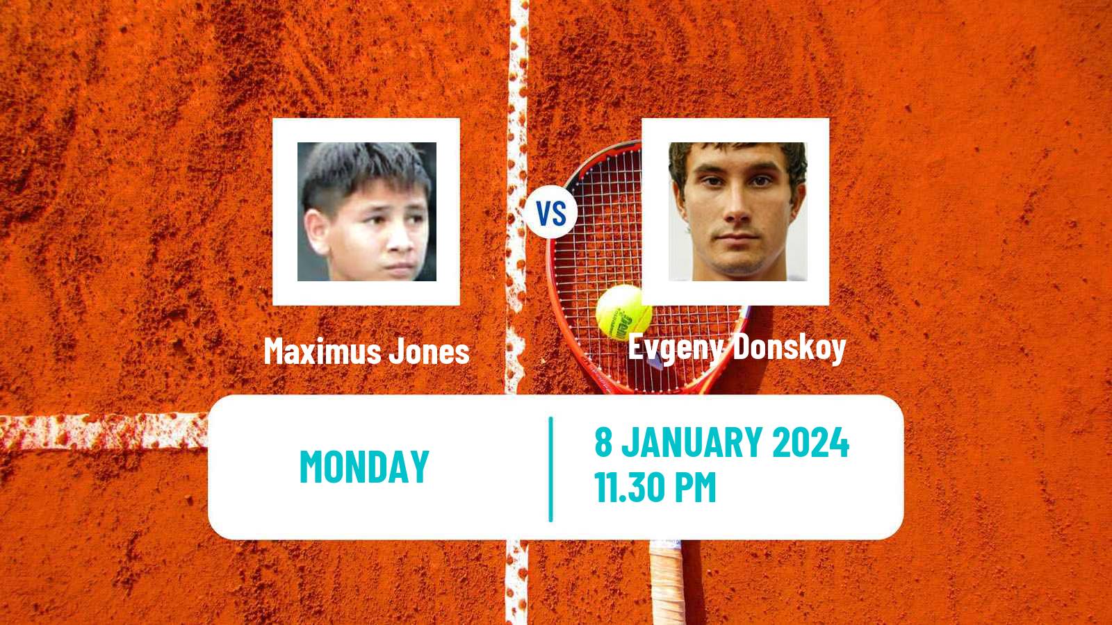 Tennis Nonthaburi 2 Challenger Men Maximus Jones - Evgeny Donskoy