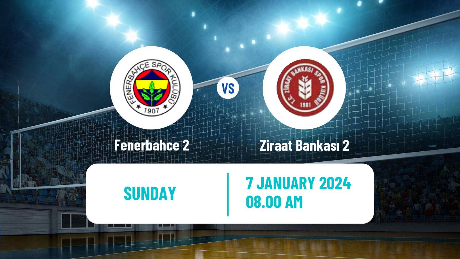 Volleyball Turkish 1 Ligi Volleyball Fenerbahce 2 - Ziraat Bankası 2