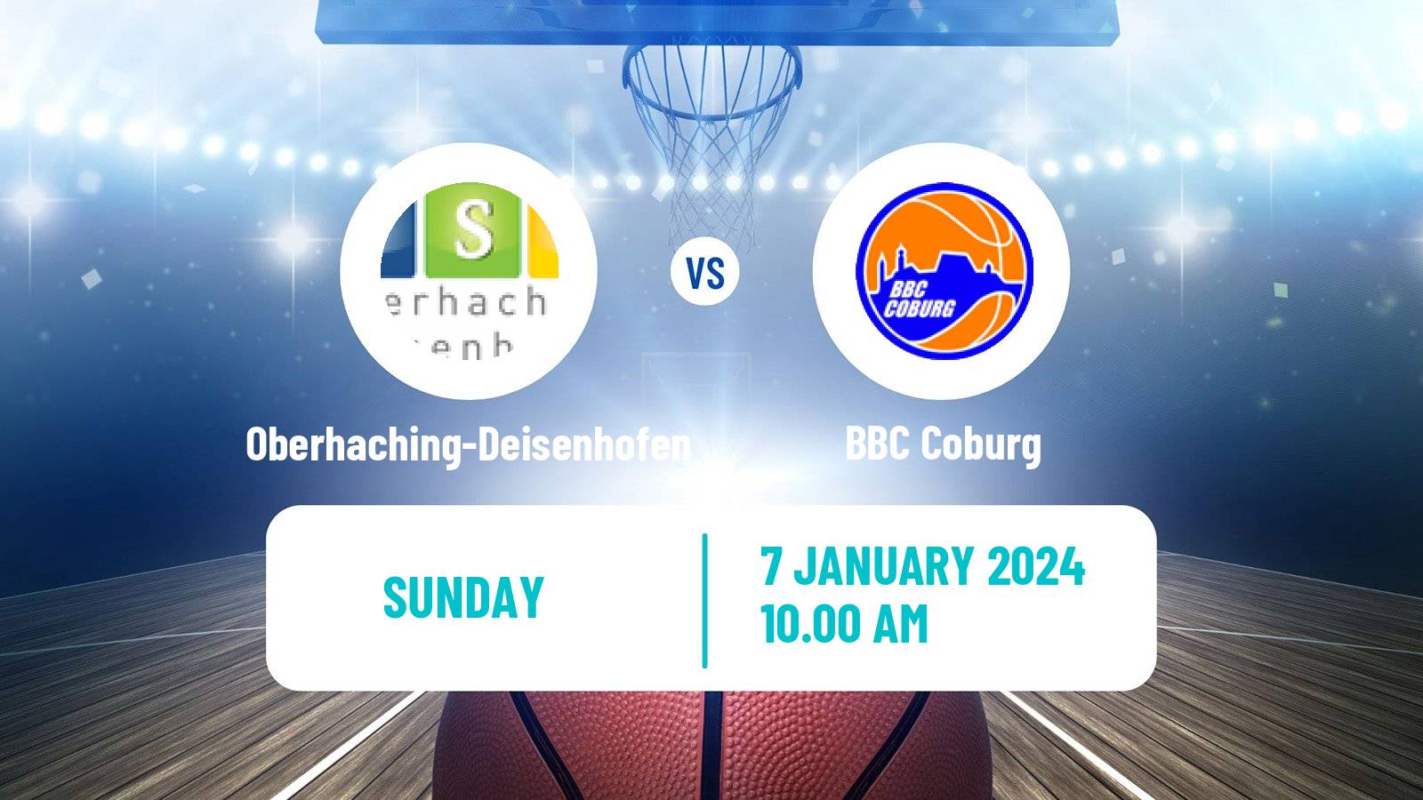 Basketball German Pro B Basketball Oberhaching-Deisenhofen - Coburg