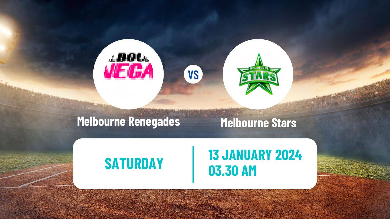 Cricket Australian Big Bash T20 Melbourne Renegades - Melbourne Stars