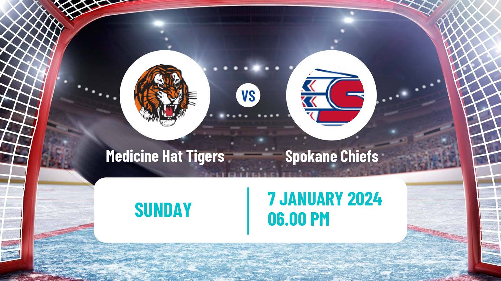 Hockey WHL Medicine Hat Tigers - Spokane Chiefs