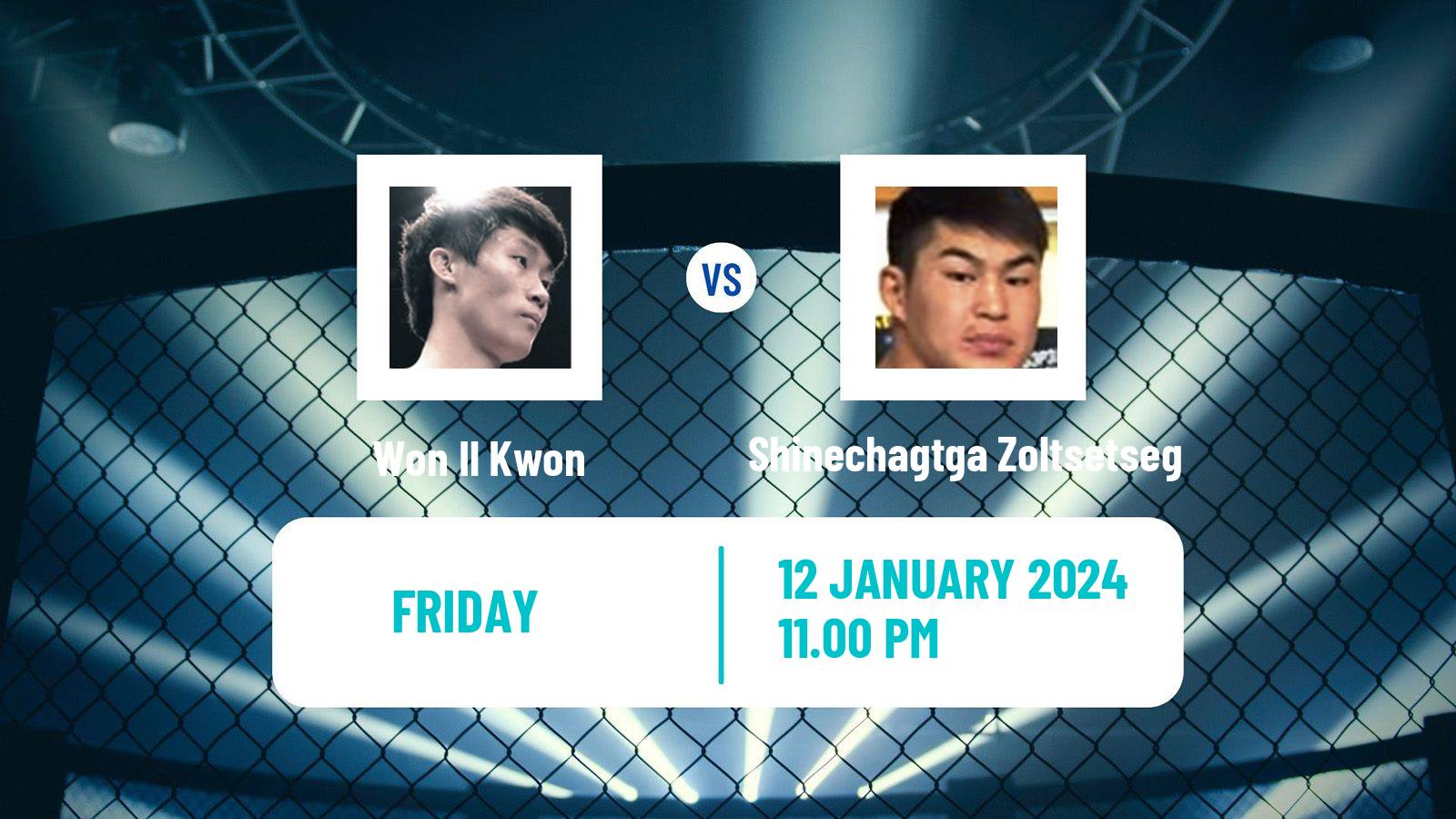 MMA Bantamweight One Championship Men Won Il Kwon - Shinechagtga Zoltsetseg