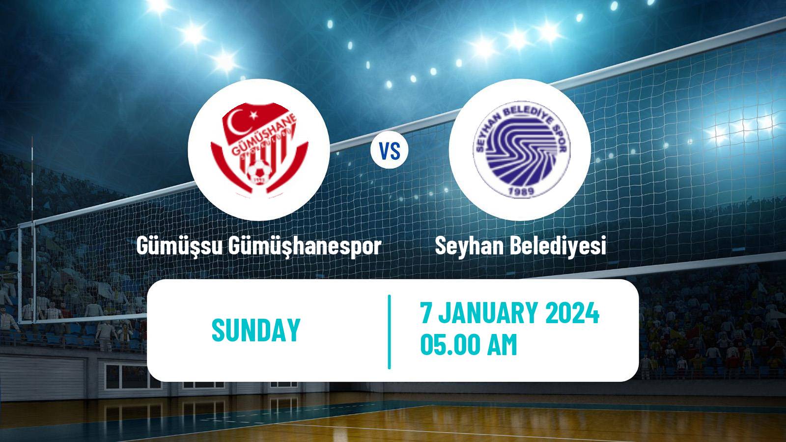 Volleyball Turkish 1 Ligi Volleyball Gümüşsu Gümüşhanespor - Seyhan Belediyesi