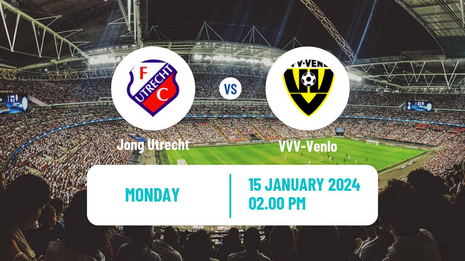 Soccer Dutch Eerste Divisie Jong Utrecht - VVV-Venlo