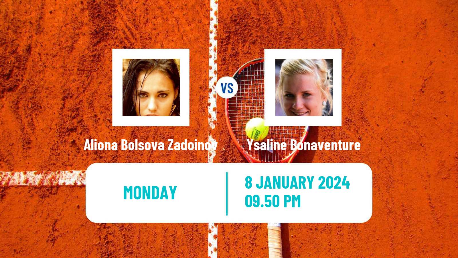 Tennis WTA Australian Open Aliona Bolsova Zadoinov - Ysaline Bonaventure