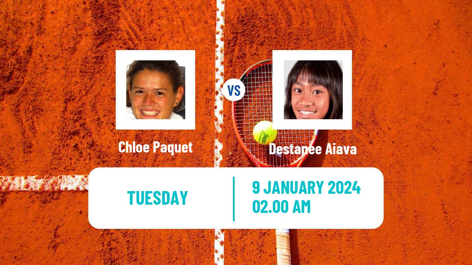 Tennis WTA Australian Open Chloe Paquet - Destanee Aiava