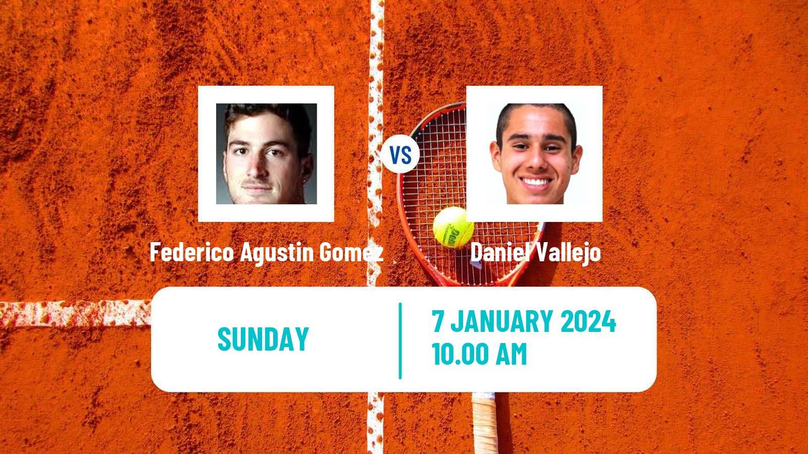 Tennis Buenos Aires Challenger Men Federico Agustin Gomez - Daniel Vallejo