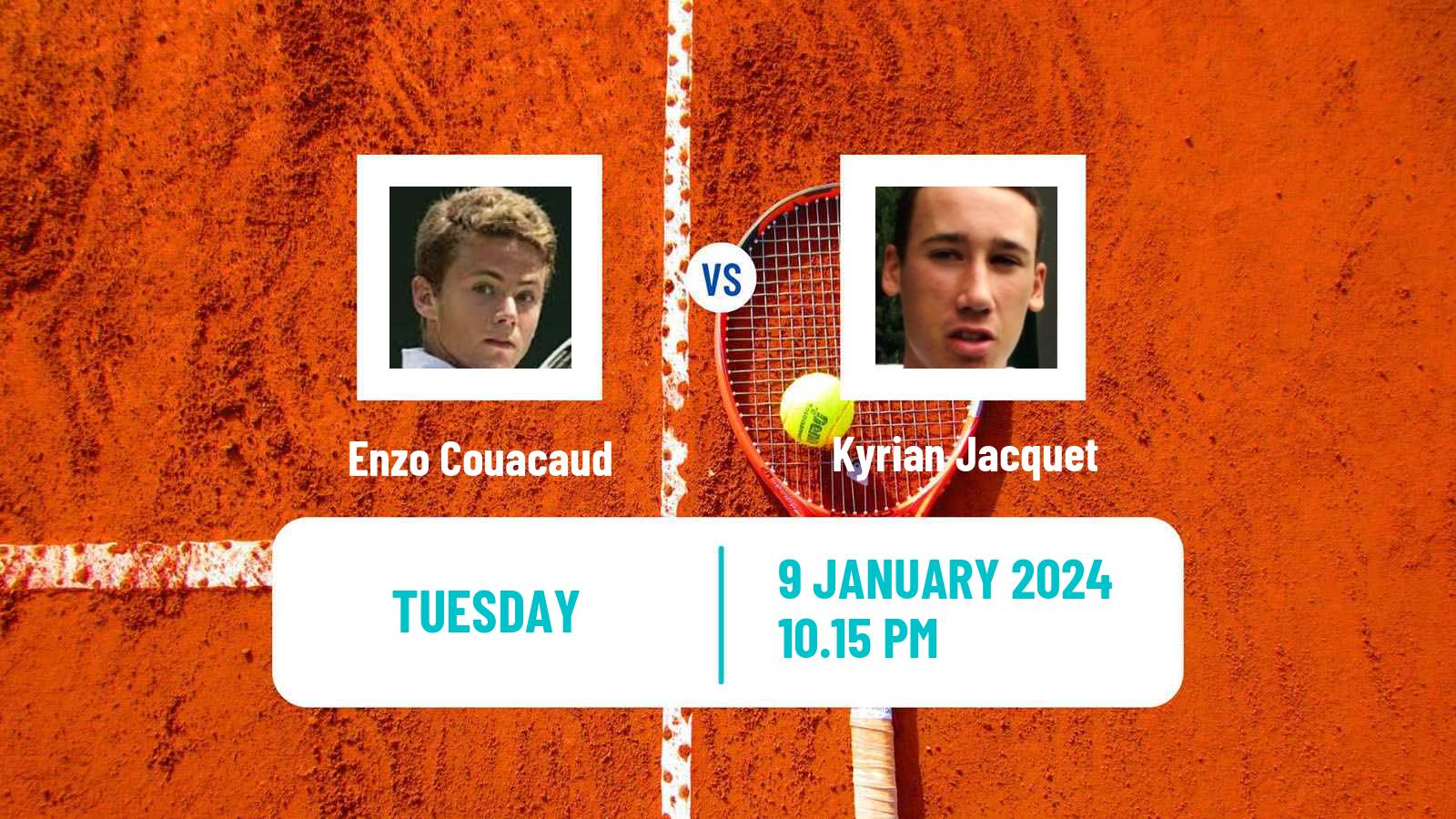Tennis ATP Australian Open Enzo Couacaud - Kyrian Jacquet