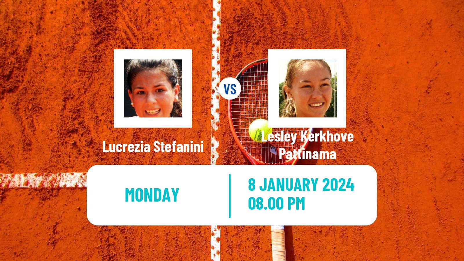 Tennis WTA Australian Open Lucrezia Stefanini - Lesley Kerkhove Pattinama