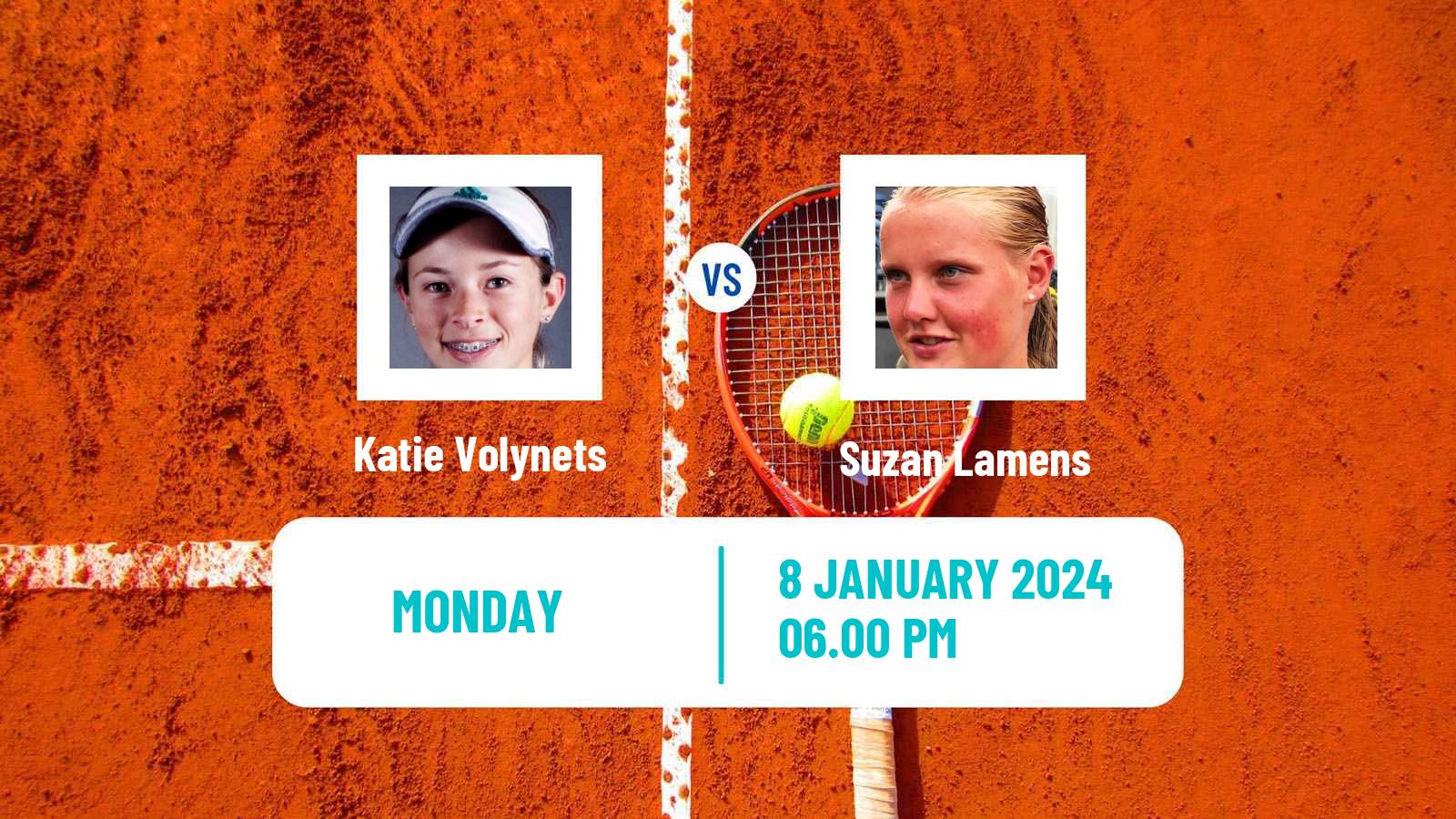 Tennis WTA Australian Open Katie Volynets - Suzan Lamens