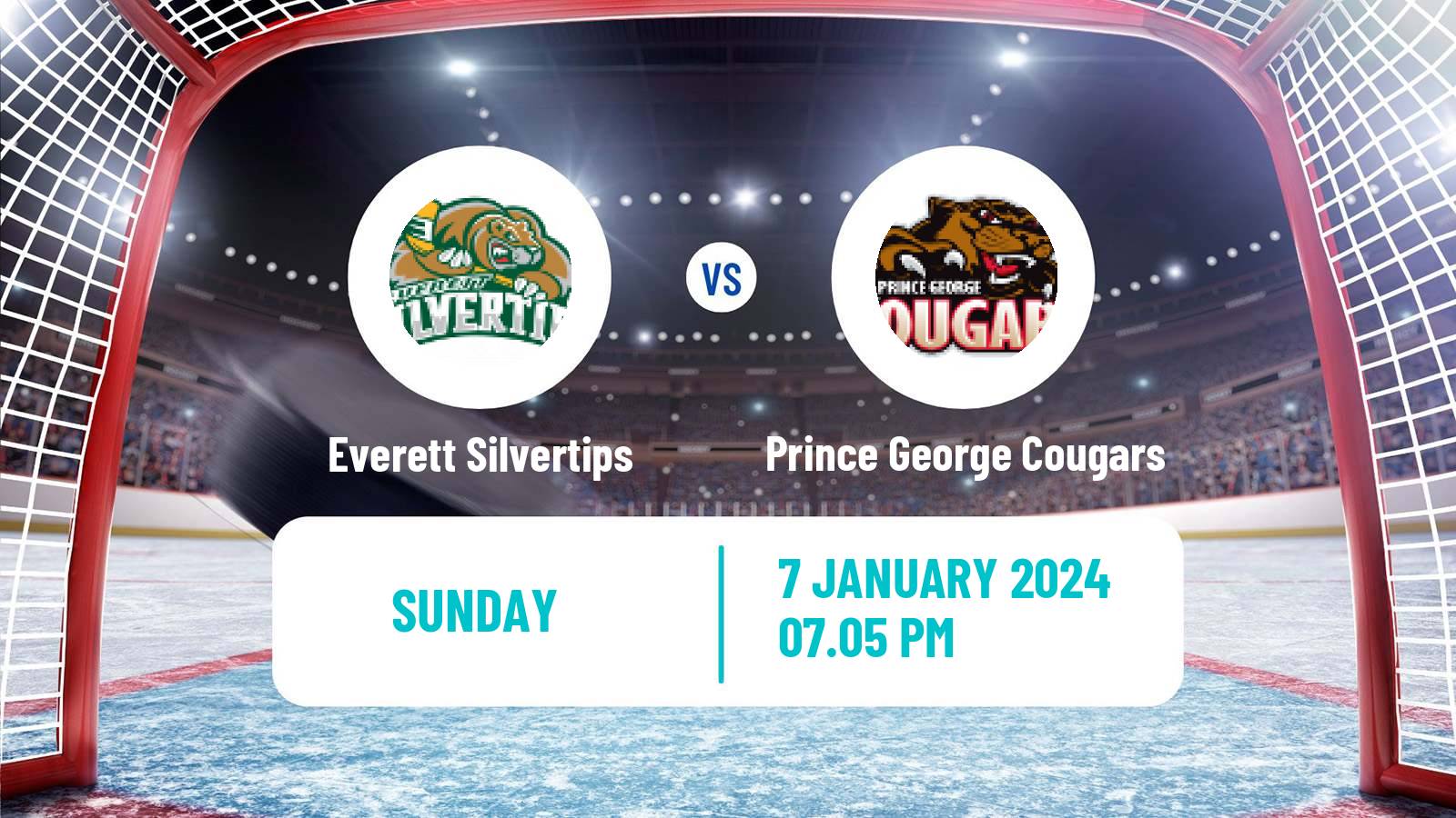 Hockey WHL Everett Silvertips - Prince George Cougars