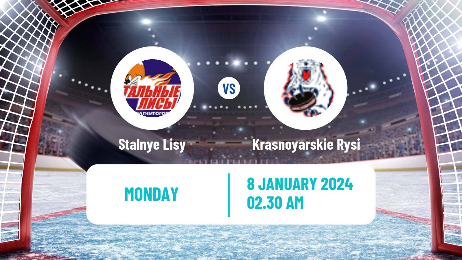 Hockey MHL Stalnye Lisy - Krasnoyarskie Rysi