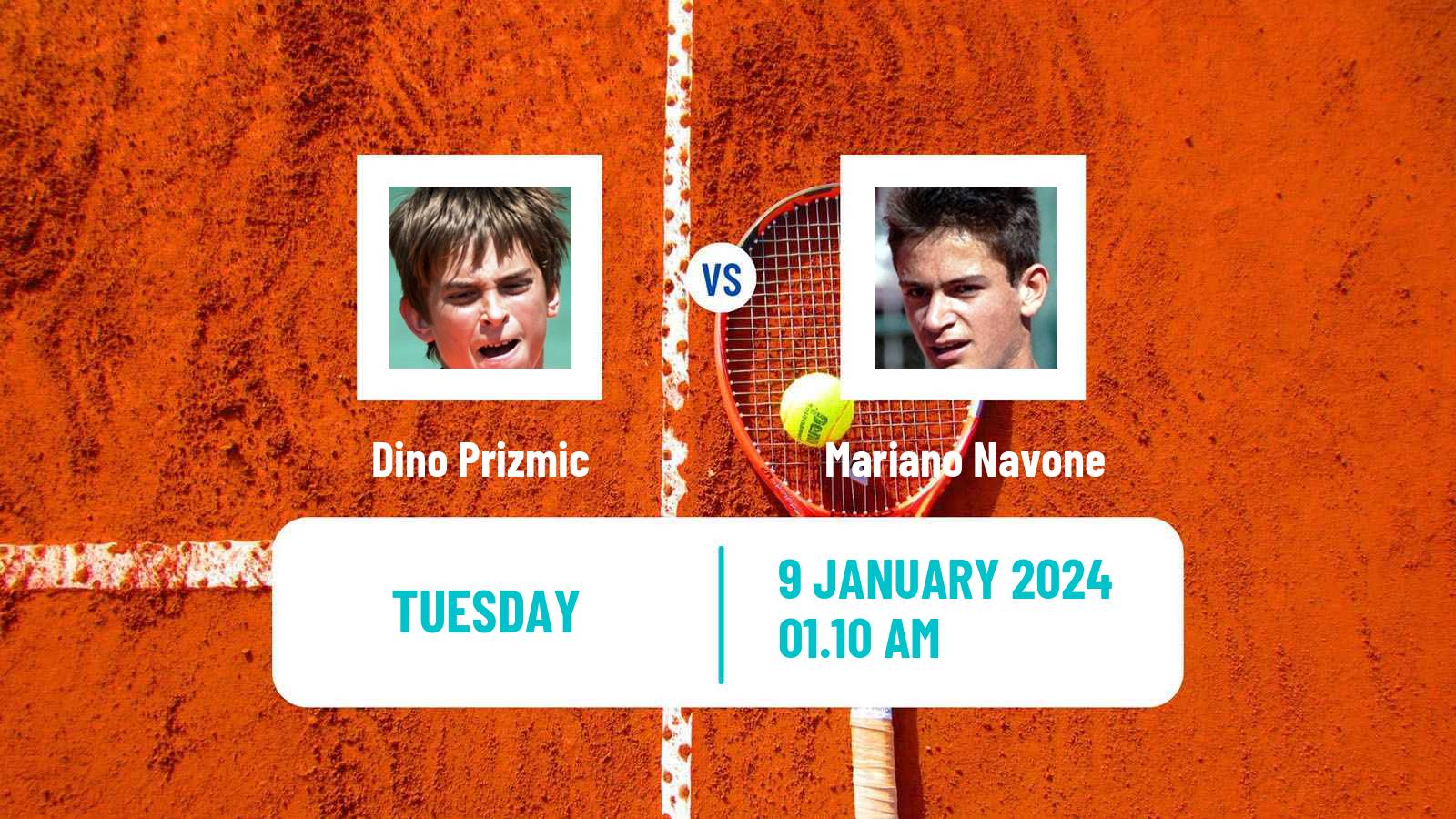 Tennis ATP Australian Open Dino Prizmic - Mariano Navone