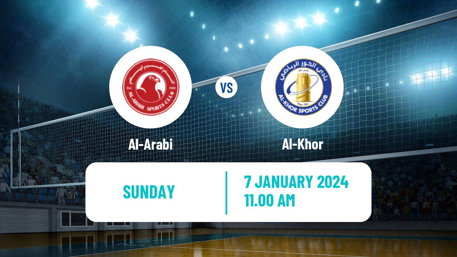 Volleyball Qatar Volleyball League Al-Arabi - Al-Khor