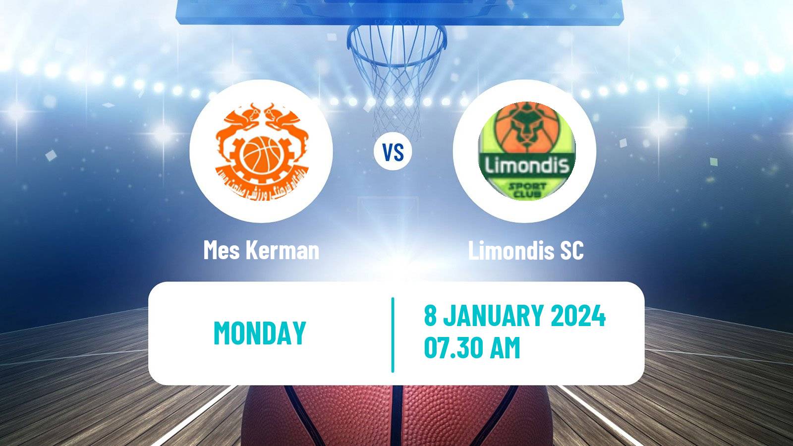 Basketball Iran Super League Basketball Mes Kerman - Limondis