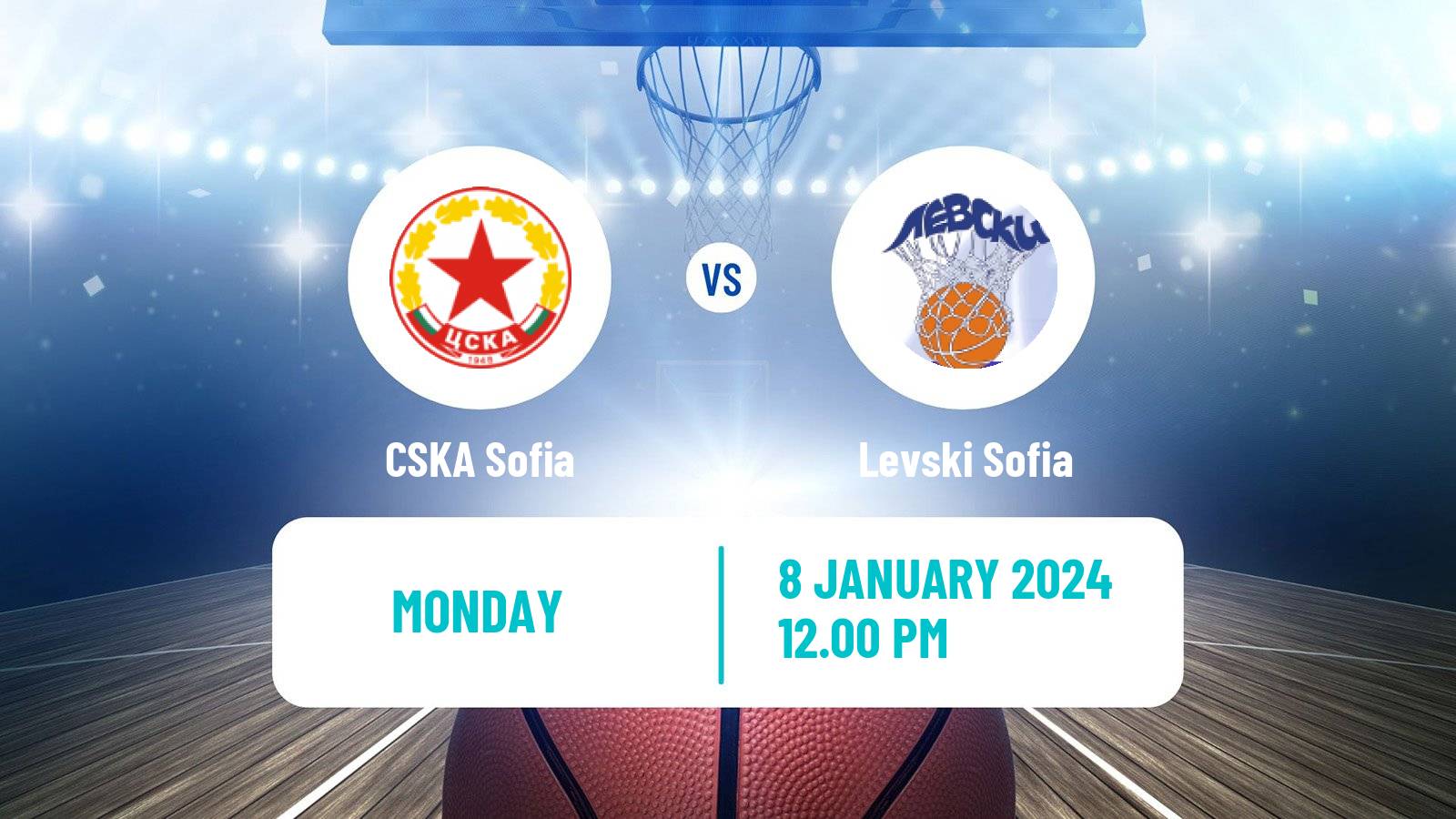 Basketball Bulgarian NBL CSKA Sofia - Levski Sofia