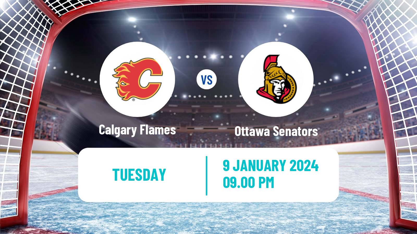 Hockey NHL Calgary Flames - Ottawa Senators