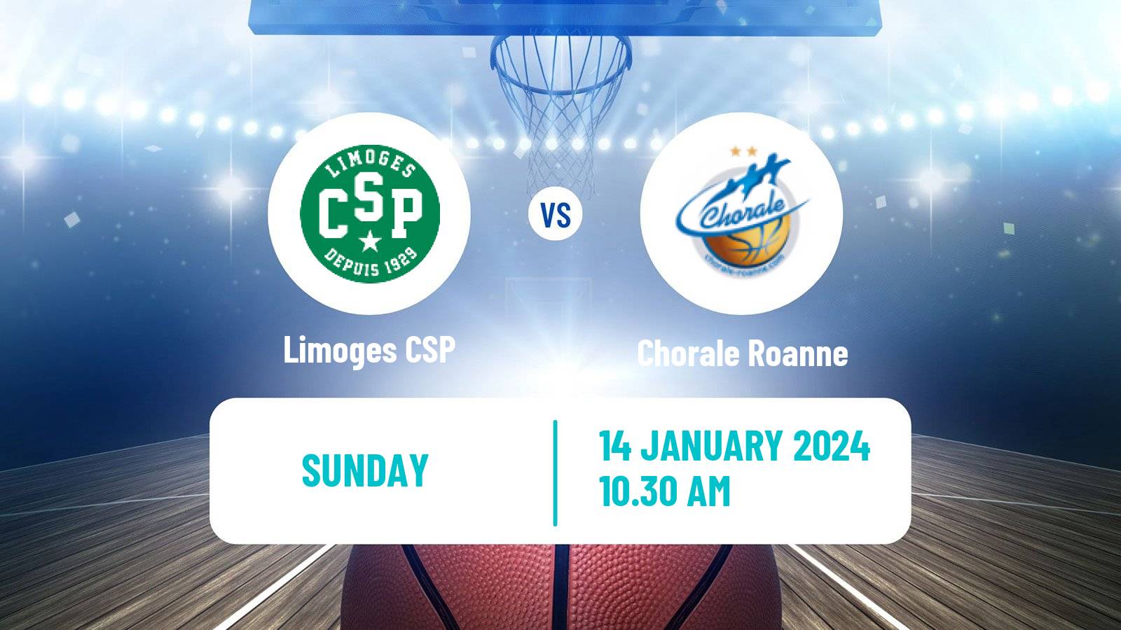 Basketball French LNB Limoges - Chorale Roanne