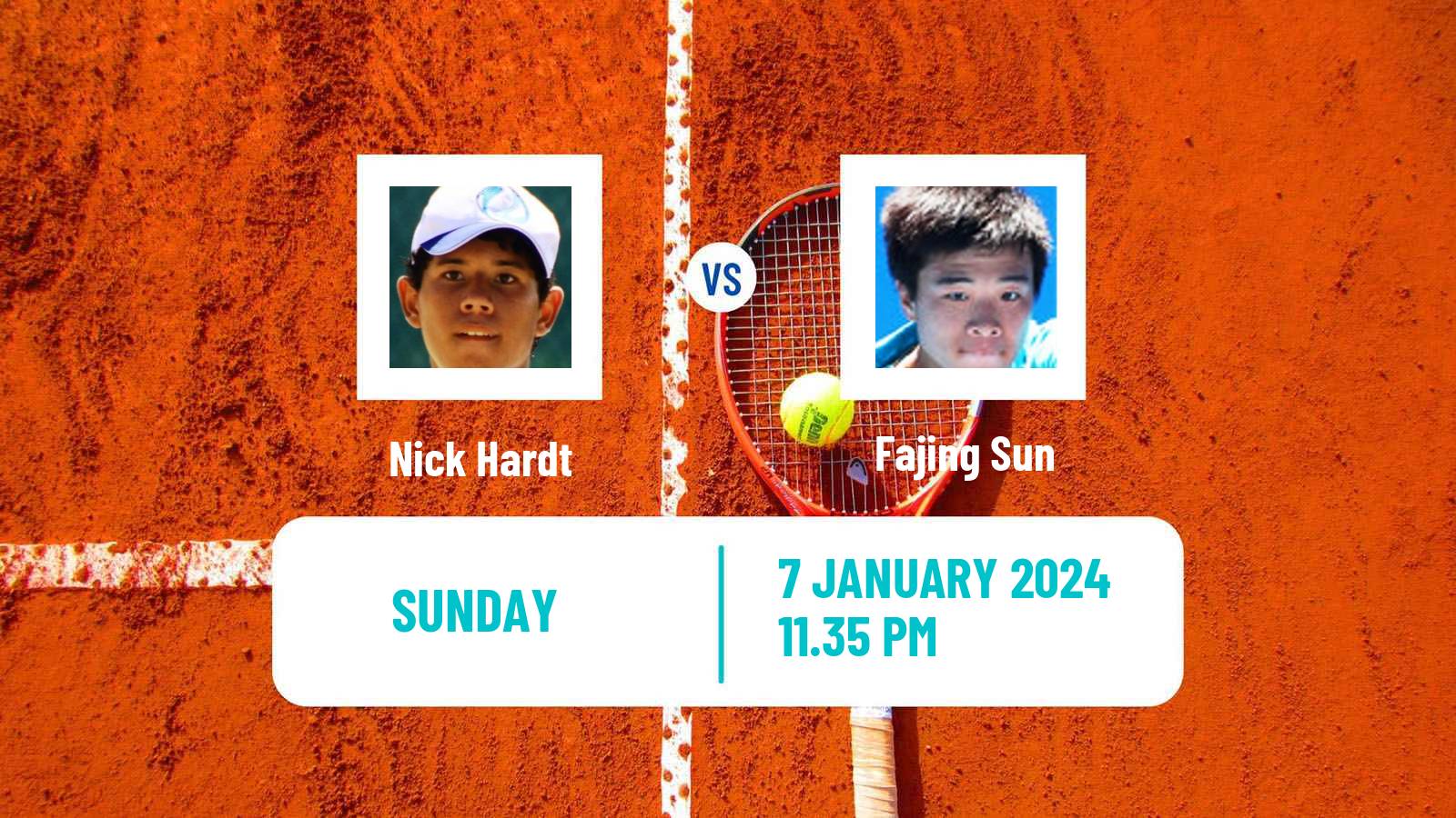 Tennis Nonthaburi 2 Challenger Men Nick Hardt - Fajing Sun