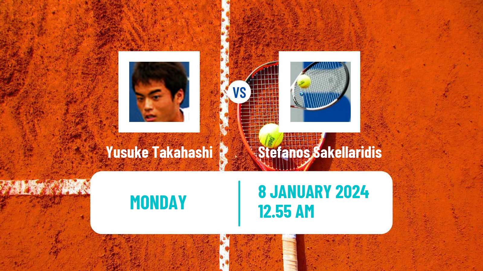 Tennis Nonthaburi 2 Challenger Men Yusuke Takahashi - Stefanos Sakellaridis