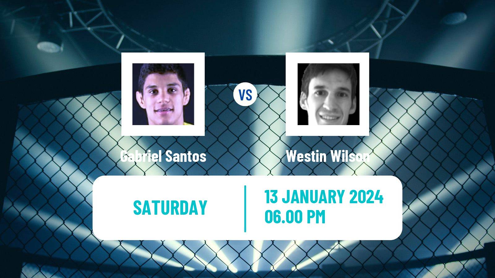 MMA Featherweight UFC Men Gabriel Santos - Westin Wilson