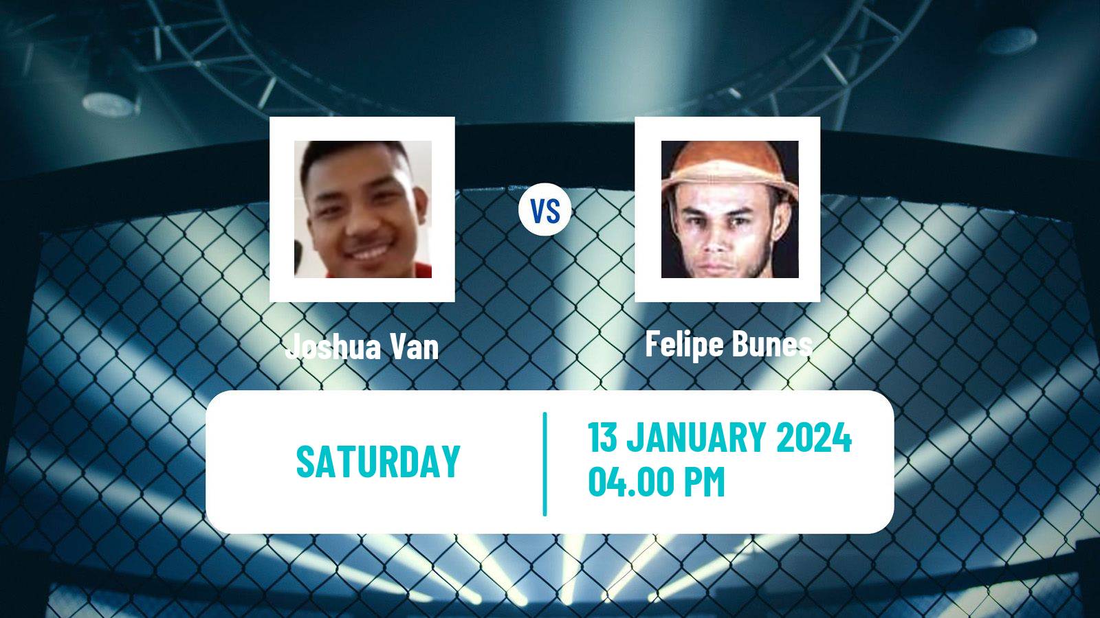 MMA Flyweight UFC Men Joshua Van - Felipe Bunes