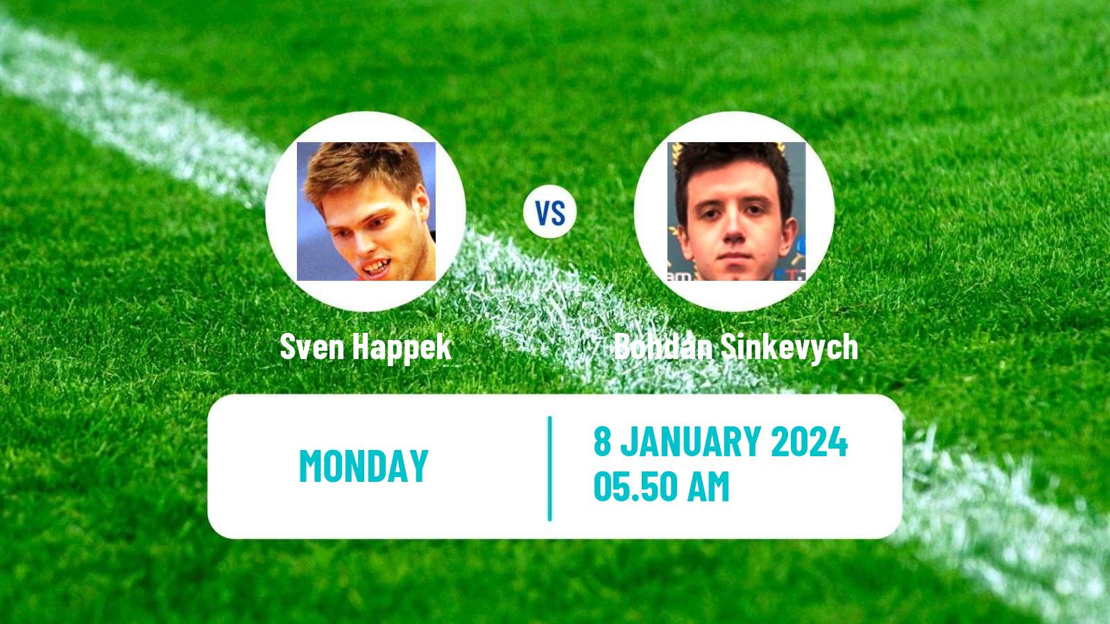 Table tennis Challenger Series Men Sven Happek - Bohdan Sinkevych