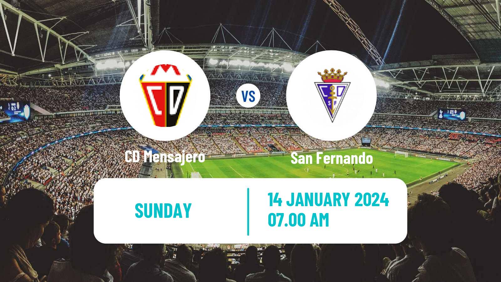 Soccer Spanish Segunda RFEF - Group 5 Mensajero - San Fernando